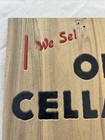 Vintage Old Cellar Straight Whiskey Store Display Sign