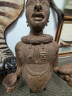 Benin-style African Bronze Chief Statue