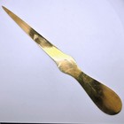 Vintage Advertising Brass Tone Letter Opener Sugar Loaf