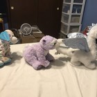 Lot  3 Webkinz Plush Only Peace Puppy 2010 Brilliant Bandit Ice Dragon Rare Htf