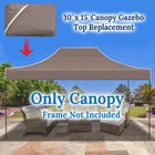 10 x15  Replacement Canopy Pop Up Tent For American Style Gazebo Polyester Cover