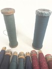Spools Wood Bobbins Thread Wrapped  6 5  To 8 5  Primitive Quills Lot-20