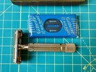 Vintage 1955 Gillette Diplomat Gold De Safety Razor With Case And Blades  A-4