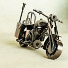 Handmade Metal Motorcycle Sculpture Recycled Art Motorbike Model Collection Rare