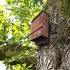 Japanese Cedar Bat House Habitat  Two Chambers  Weatherproof  Easy Install  Brow