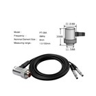 Yushi Pt06 Ultrasonic Thickness Gauge Probe 7 5mhz 6mm Bnc Connector 0 8-30mm