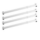 Flat Lock-seam Sash Rod 11 To 20-inch Adjustable Width White