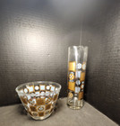 Vtg Mcm Culver Carnival Double Spout Martini Pitcher 9 25  Bonus Ice Tub   Stir