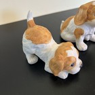 Vintage Puppy Dog Spaniels Homco Figurine  Porcelain 3 