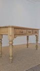Antique English Pine Farmhouse Dining Table Primitive Rustic Country Kitchen