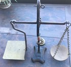 Antique Postal Scale Canadian Post Office - Full Set Of Marked  Matching Weights