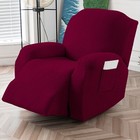Waterproof Leaf Jacquard Stretch Recliner Sofa Cover  Furniture Protection