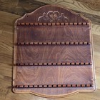 Wooden Collector s Spoon Holder Wall Rack Holds 64 Spoons 17 x21 