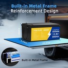 12v Lifepo4 Lithium Battery 12v 300ah Deep Cycle Bms For Rv Off-grid Marine