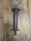 Antique 19thc Nepalese Kora Sword 32  Heavy Gurkha Battle Axe Fighting Weapon