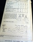  lovely Vtg 1950s Dress Advance Sewing Pattern 12 30