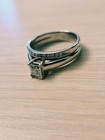 14k White Gold Princess-cut Diamond Women   s Engagement Ring Channel Set 8 25