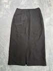 Christy Girl Career Pencil Skirt Womens 34x31 Black Made In Usa Back Zip Formal