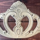 Antique Cast Iron Wall Pediment Painted Ornate Door Topper Trivet Large
