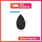 Patikil K9 Crystal Pendants Teardrop Beads  6 Pack 38mm Chandelier Prisms Parts 