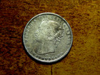 1876 H Newfoundland  canada  50 Cent - Low Mintage - Silver Coin  R2