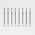 10pcs box Dental Diamond Bur Round Super Coarse Medium 25mm Fg Xl High Speed