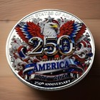 Incredible  250th Anniversary Usa  Engraved 1776-2026 Commemorative Coin Medal