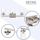 Bonlicht 3-light Vanity Lighting Modern 3 Light Brushed Nickel Hallway Wall Lamp