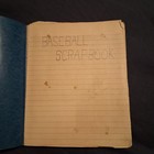 Vintage 50s Mlb Baseball Newspaper Clipping Scrapbook Jewel Notebook Ephemera