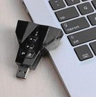 Dual Microphone Usb 2 0 3d Audio Card Converter Sound Card Virtual 7 1 Channel 