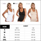 Women s Cami Body Shaper Bra Tank Tops Firm Tummy Control Slim Camisole