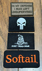 Harley Davidson Softail Embroidered Patch Motorcycle Biker Jacket Lot Set Black
