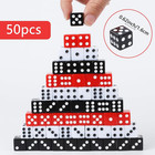Casino Dice Set 16mm Acrylic Colored 50 Pieces For Board Games Casino Party