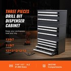 Drill Bit Dispenser Organizer Cabinet 3 Pieces Three-drawer Five-drawer
