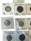 World Old 40 s 50 s 60 s Coin Collection Lot  India Denmark France Venezuela