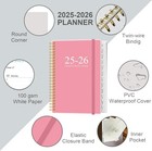 2025-2026 Appointment Book   Planner - Hourly Planner From 6 4  X 8 5  Pink