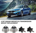 4pcs Engine Motor Kit Transmission Mount Engine Motor Mount Kit L r 130i 325i 33
