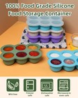 Silicone Baby Food Freezer Tray With Clip-on Lid  6 X 3 Oz  Green