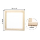 1pcs Silk Screen Printing Frame  7 9x7 9 Inch Wood With 160 White Mesh Diy