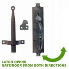 Black Cast Iron Norfolk Door Latches Tall Thumb Latch Pack Of 2 Renovator Supply