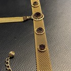 Victorian Gold Filled Collier W  Garnets Choker Rare Antique 1900s