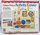 Vintage 1984 Fisher Price Activity Center Baby Crib Toy Original Box  1134