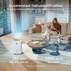 Kesnos 150 Pt 7 500 Sq  Ft  Dehumidifier For Basement Home Large Room Drain Hose