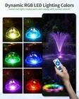 Pond Pump With Led Lights  660gph Submersible Pump Rgb Pond Filter System Wit   