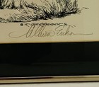 Vintage Wall Art Cat Lithograph Nancy Chien Eriksen Signed 184 200 16 12 In  Dia