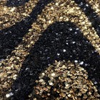 Selectra Waves Stretch Velvet Sequin Fabric  Glitter Spandex Metallic Material