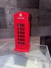 Die Cast Metal Telephone Phone Booth Red British London England Coin Piggy Bank