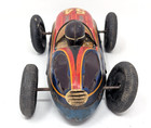 Rare Vintage Bandai Tin Litho Friction  54 Sparkling Rocket Car Racer Toy Japan