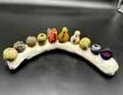 Lot Of 10 Pieces Phoenician Ancient Roman Rare Mosaic Gabri Glass Bird Beads
