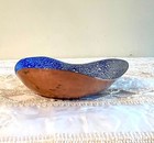 Vintage Hand Crafted Enameled Decorative Copper Bowl